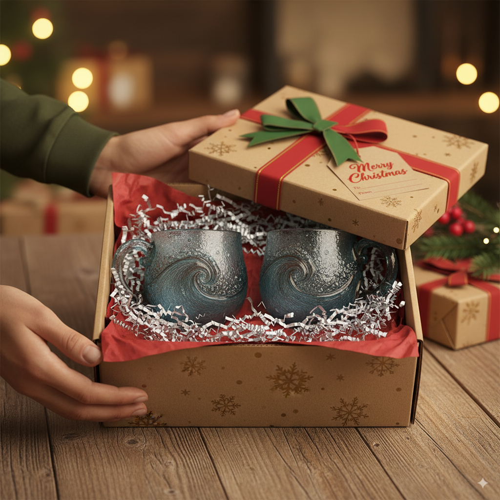 🌊 Sea Glass Wave Mug