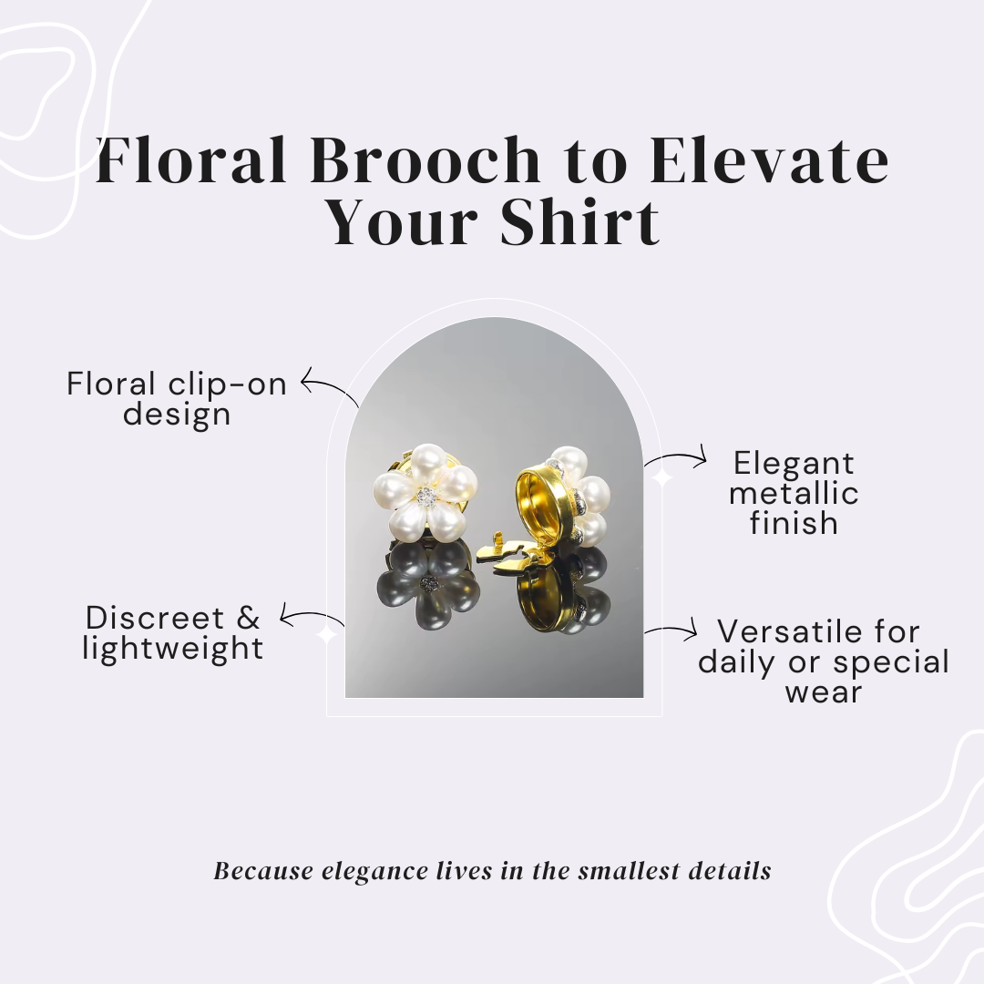 🎄Christmas Hot Sale 49% OFF🎁Floral Button cover - Elevate Your Shirt✨