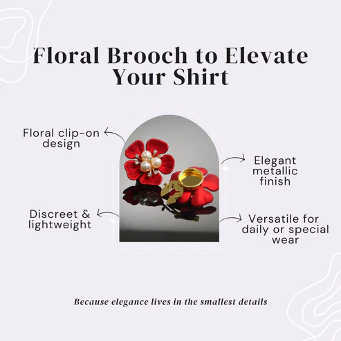 🎄Christmas Hot Sale 49% OFF🎁Floral Button cover - Elevate Your Shirt✨