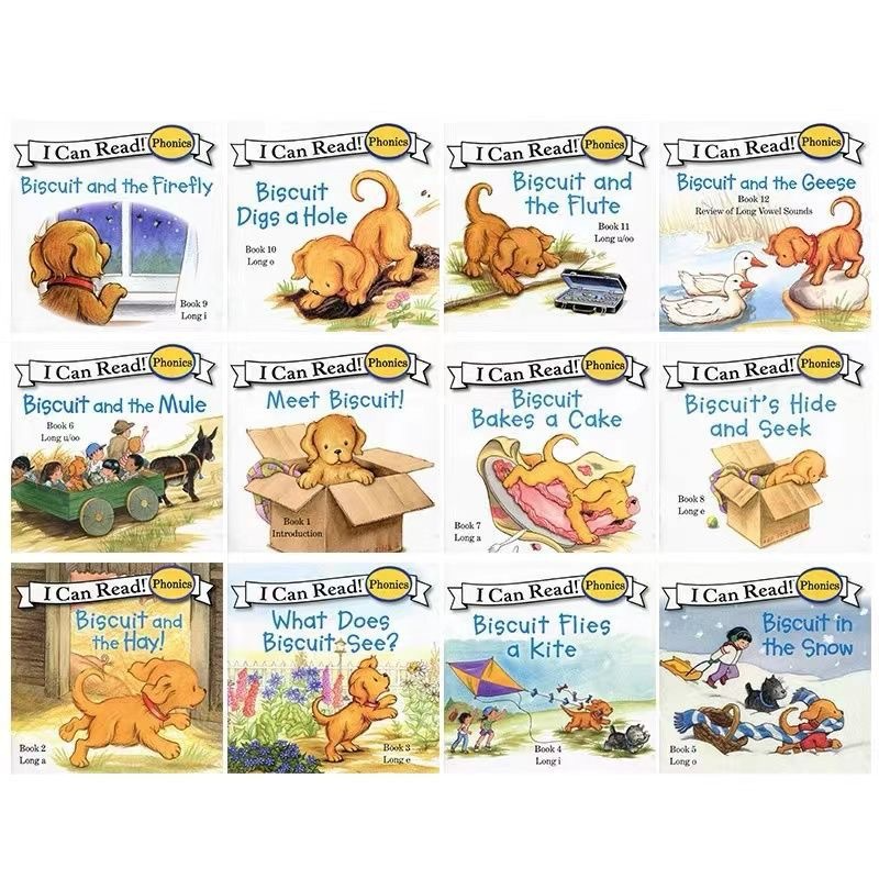 📚 24 Pocket-Sized Biscuit Dog Phonics Books – Fun English Learning Adventure! 🐶✨