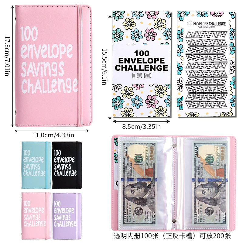 💞 ✉️100 Envelope Challenge Binder | Easy And fun Way To Save Money （ BUY 2 FREE SHIPPING)