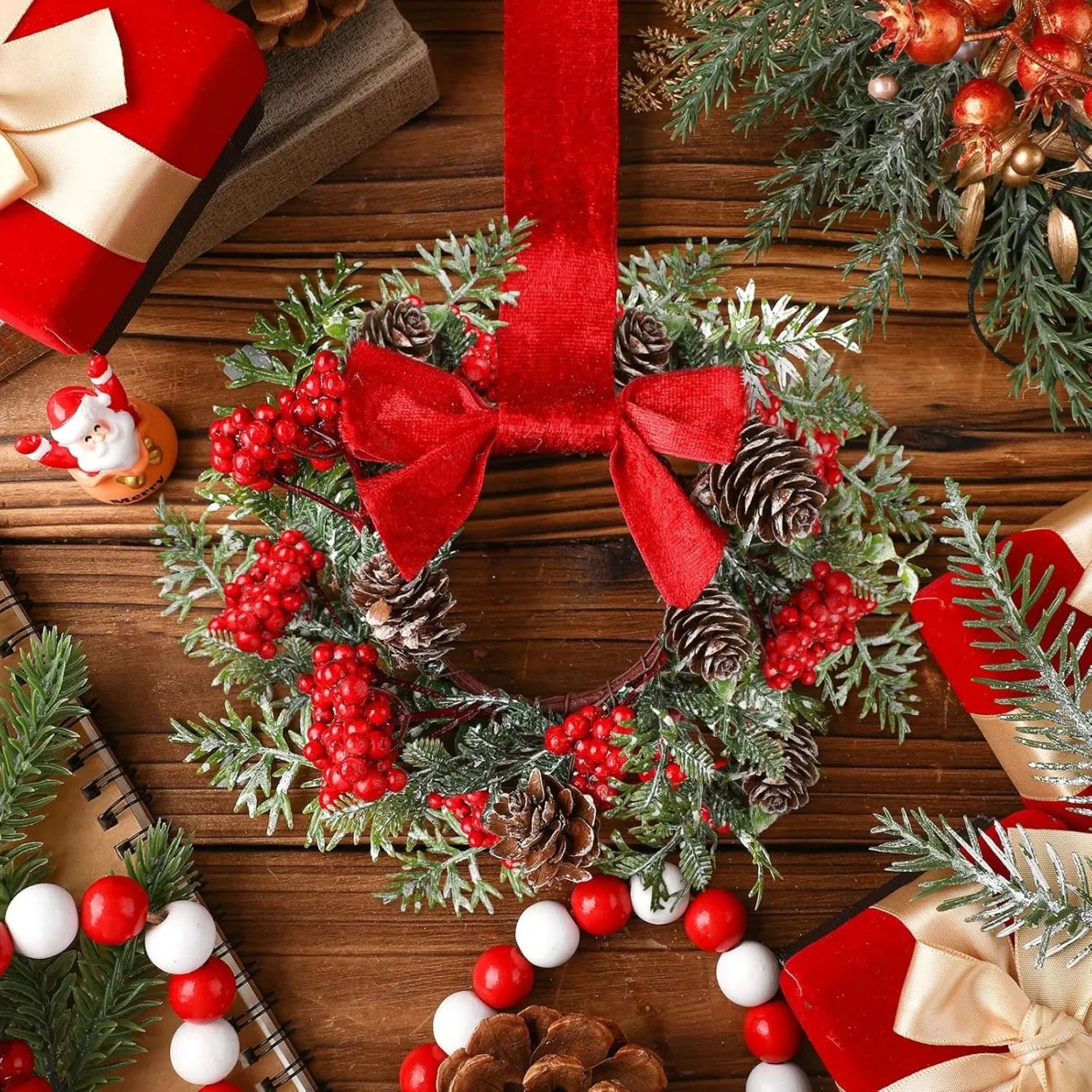 🎄Christmas Sale 49% OFF🔥Christmas Mini Wreaths🎁BUY MORE FREE MORE