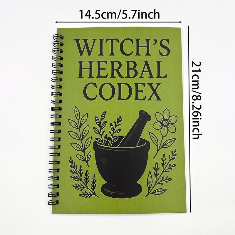 2025 Hot Sale 49 %OFF🔥Witch's Herbal Notebook with Multiple Herbs Collection