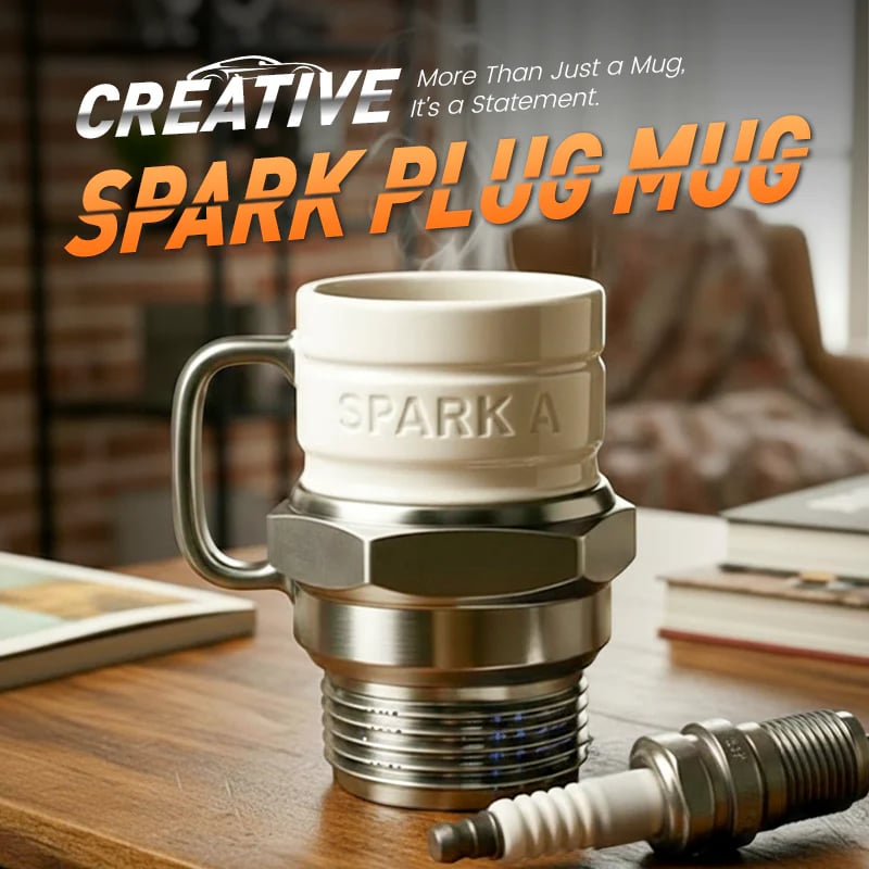 🎄🎁Christmas Sale 50% OFF🔧Creative Spark plug mug🚚BUY 2 Get Free Shipping