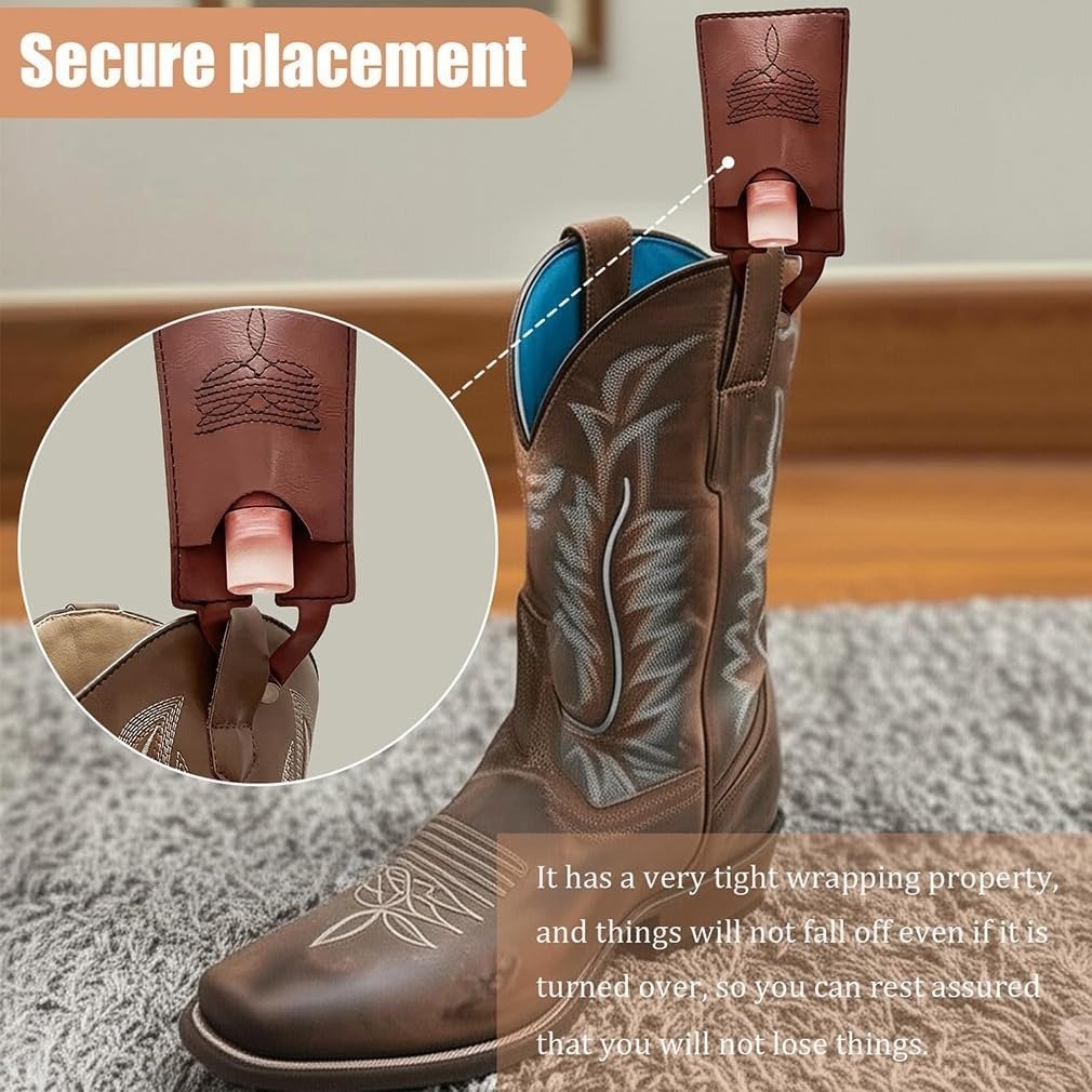 This Week Special Offer 60% OFF❤Handmade Western Boot Wallet with Snap Strap🔥