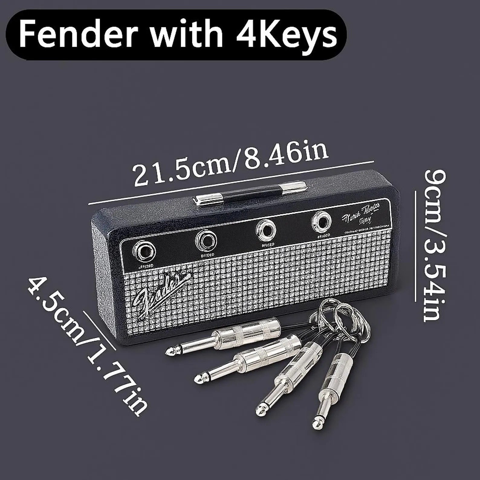 This Week Special Offer 49% OFF🎸 Guitar Amp Key Holder – 4 Plug Keychains & Wall Mount Kit