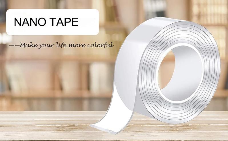 【Summervibes】 Double Sided Tape Heavy Duty(9.85FT), Nano Double Sided Adhesive Tape, Clear Mounting Tape Picture Hanging 【Summervibes】 Double Sided Tape Heavy Duty(9.85FT), Nano Double Sided Adhesive Tape, Clear Mounting Tape Picture Hanging