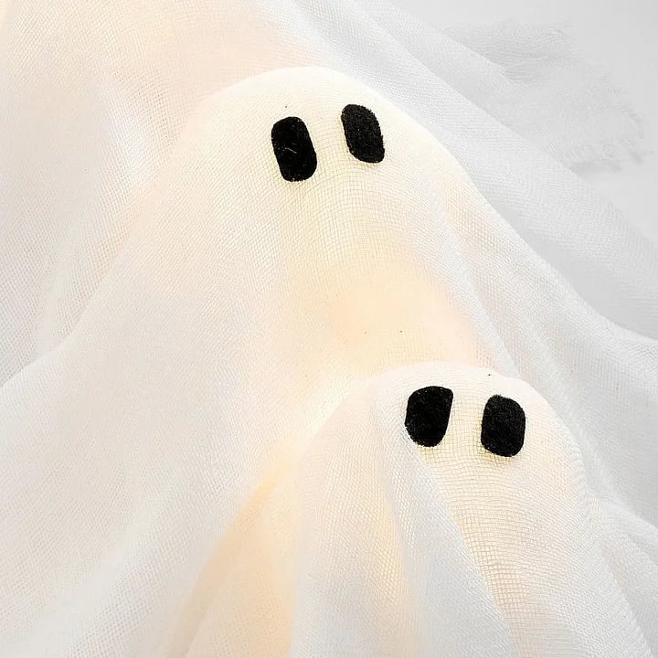 🎃2025 Halloween Hot Sale 49% OFF💥Lit Ghosts Wreath🎁BUY MORE SAVE MORE