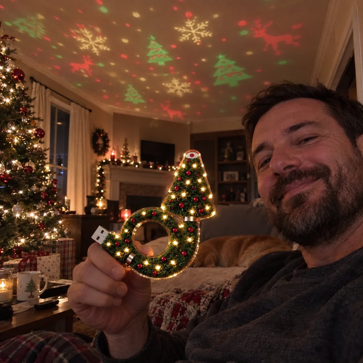 Christmas projector decoration