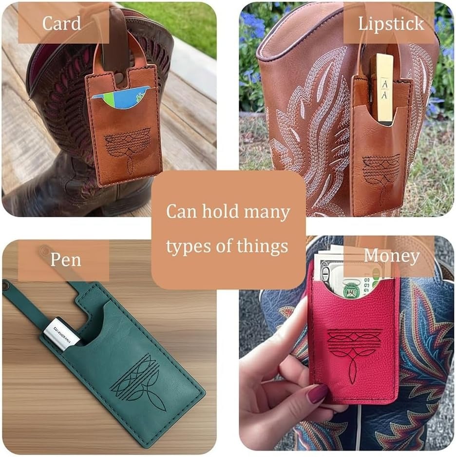 This Week Special Offer 60% OFF❤Handmade Western Boot Wallet with Snap Strap🔥