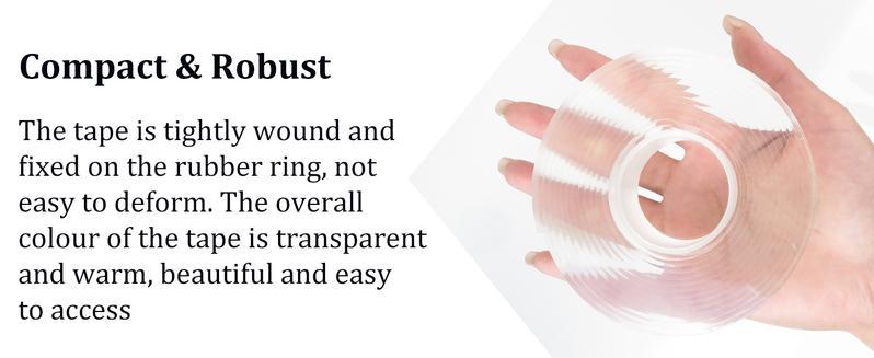 【Summervibes】 Double Sided Tape Heavy Duty(9.85FT), Nano Double Sided Adhesive Tape, Clear Mounting Tape Picture Hanging 【Summervibes】 Double Sided Tape Heavy Duty(9.85FT), Nano Double Sided Adhesive Tape, Clear Mounting Tape Picture Hanging