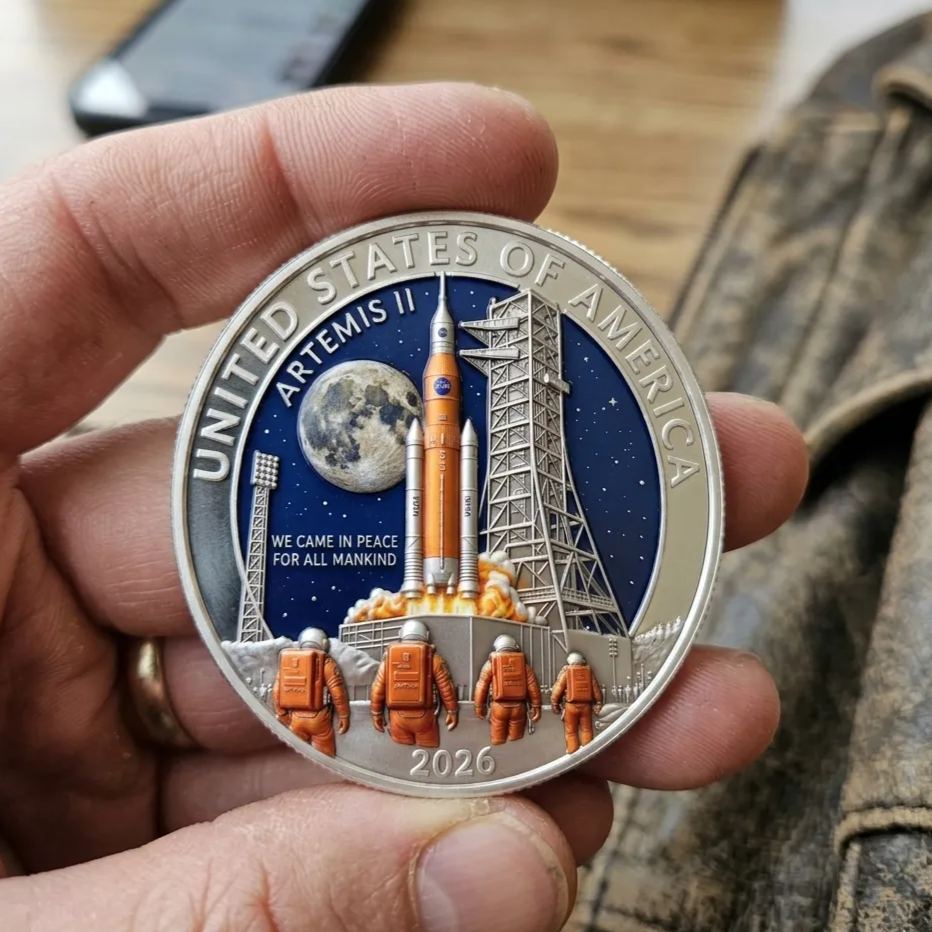 🚀Flash Sale 60% OFF 🌕 Artemis II Lunar Mission Commemorative Coin