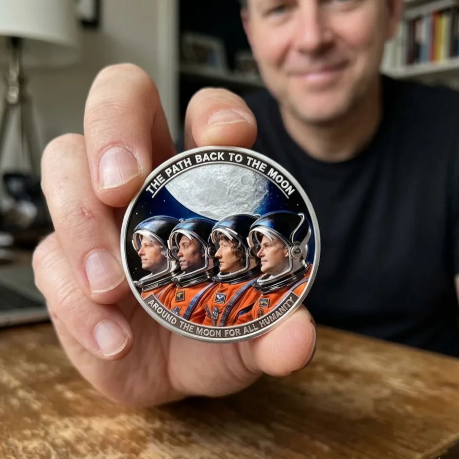 🚀Flash Sale 60% OFF 🌕 Artemis II Lunar Mission Commemorative Coin