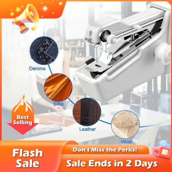 🏆Flash Sale 49% OFF⚡ Portable Handheld Sewing Machine