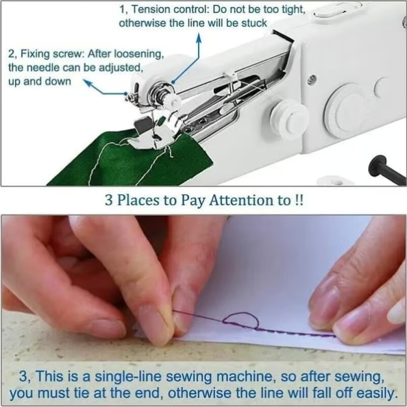 🏆Flash Sale 49% OFF⚡ Portable Handheld Sewing Machine