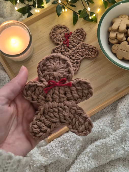 🍪 Cute Cookie Man Coaster – Protect Your Table in Style! ✨