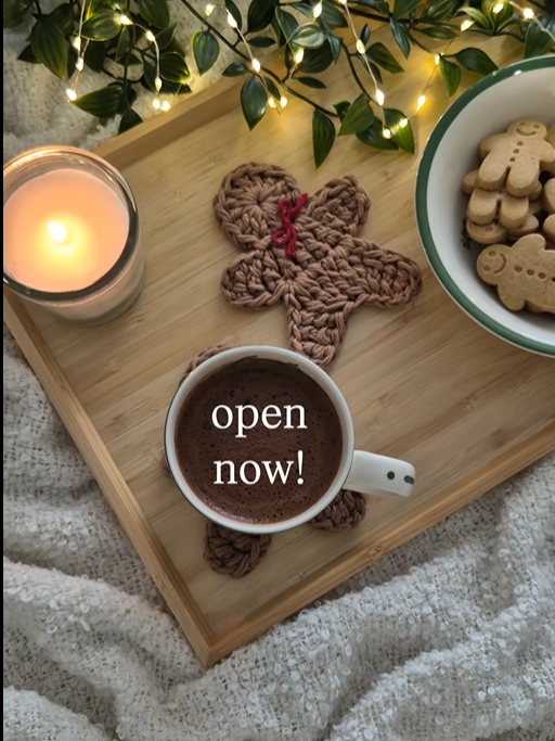 🍪 Cute Cookie Man Coaster – Protect Your Table in Style! ✨