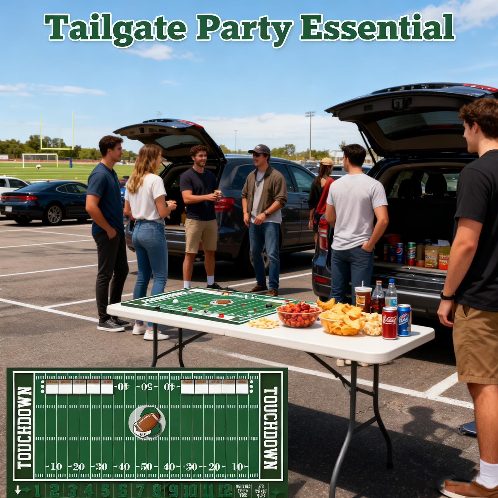 🏈 Football Game Board – Roll, Score & Win! 🎯