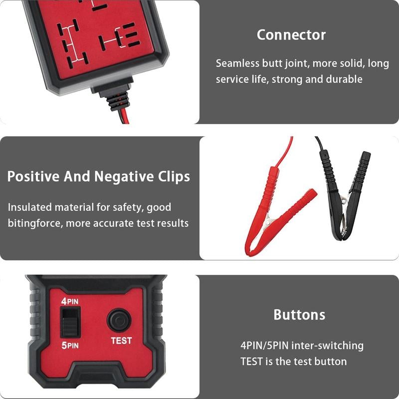 Automotive Relay Tester Tool for Winter, Car Relay Tester