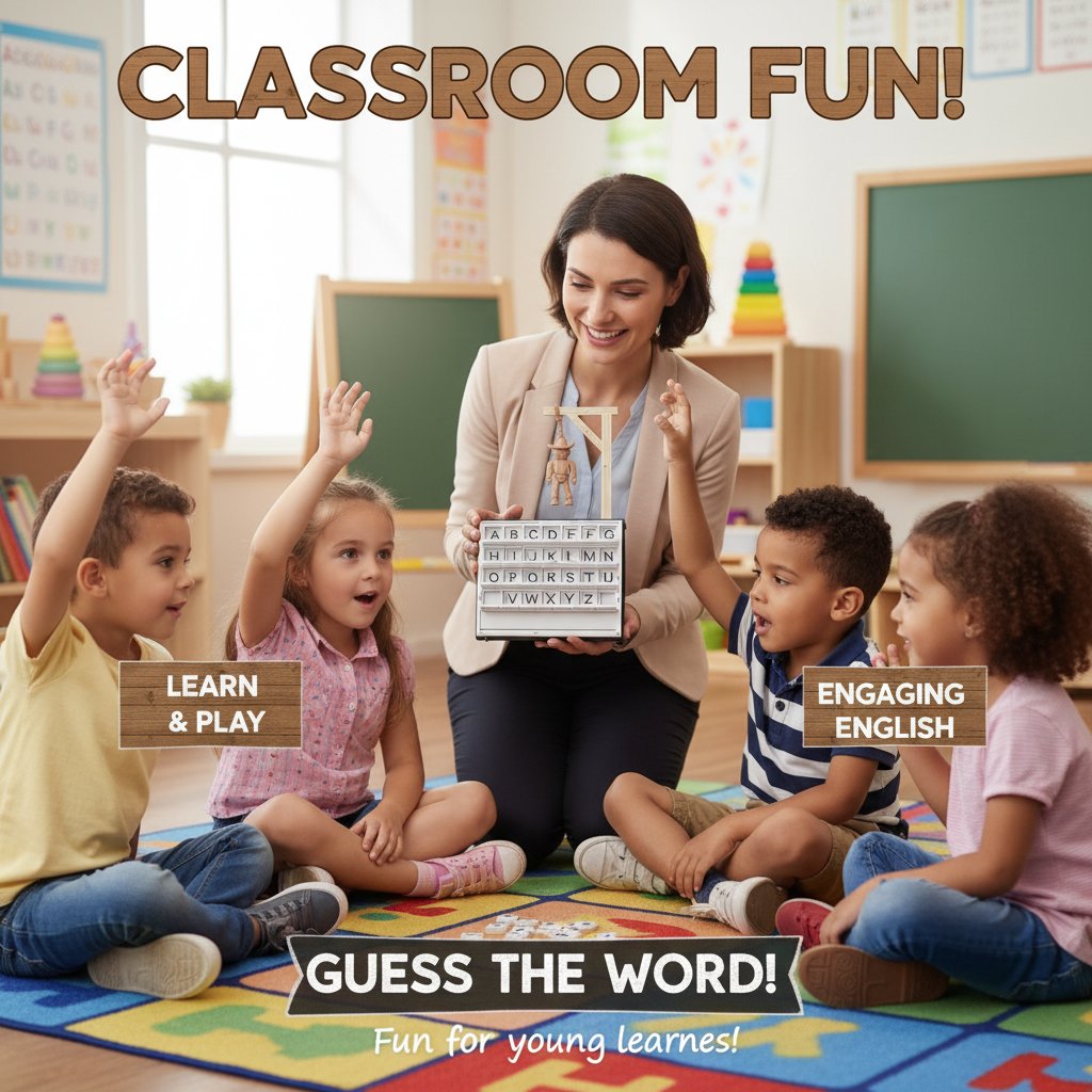⚡Buy 2 Free Shipping 🤠Educational Hangman Game 📚