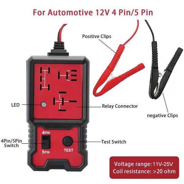 Automotive Relay Tester Tool for Winter, Car Relay Tester