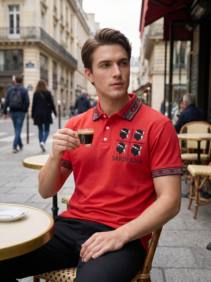 Camicia da uomo Sardegna I Quattro Mori