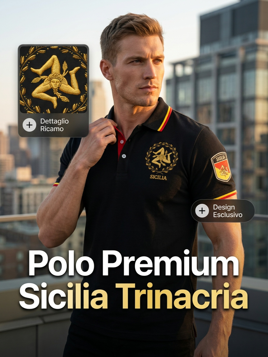 Camicia Sicilia Trinacria da uomo