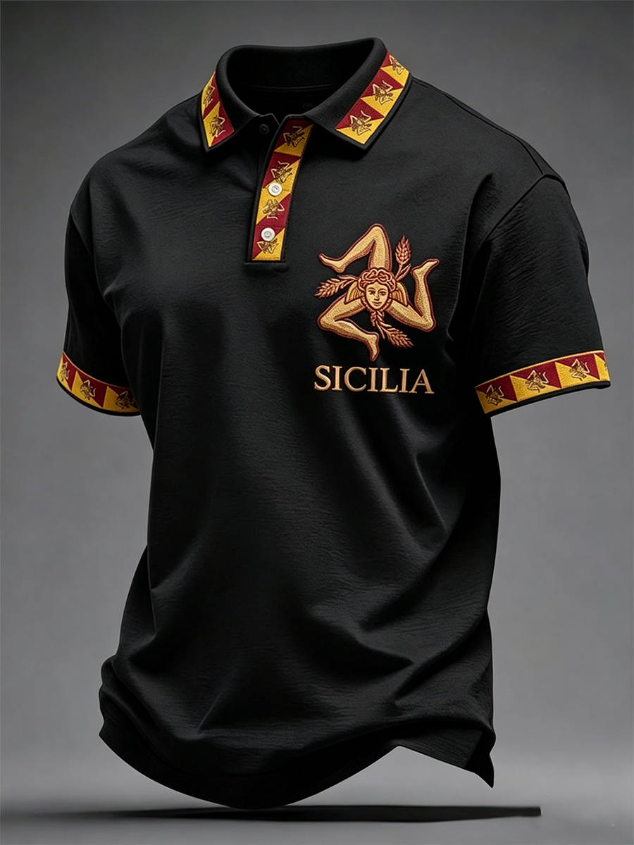 Camicia Sicilia Trinacria da uomo