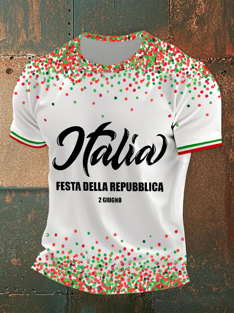 Magliette per la festa nazionale italiana degli uomini