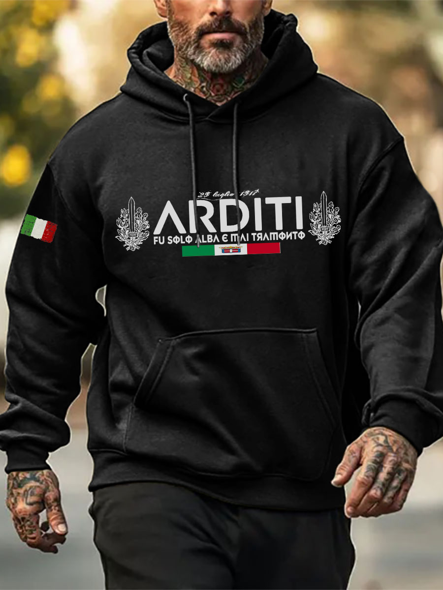 Felpa con cappuccio Arditi uomo