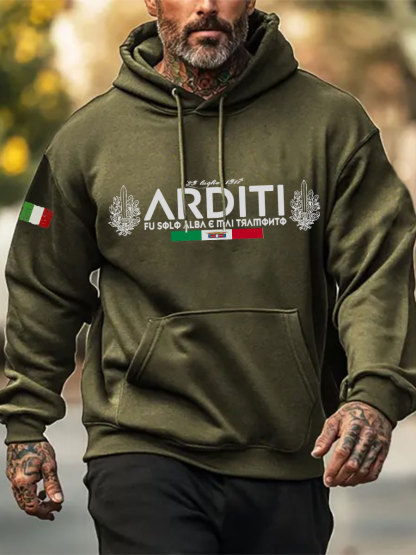 Felpa con cappuccio Arditi uomo