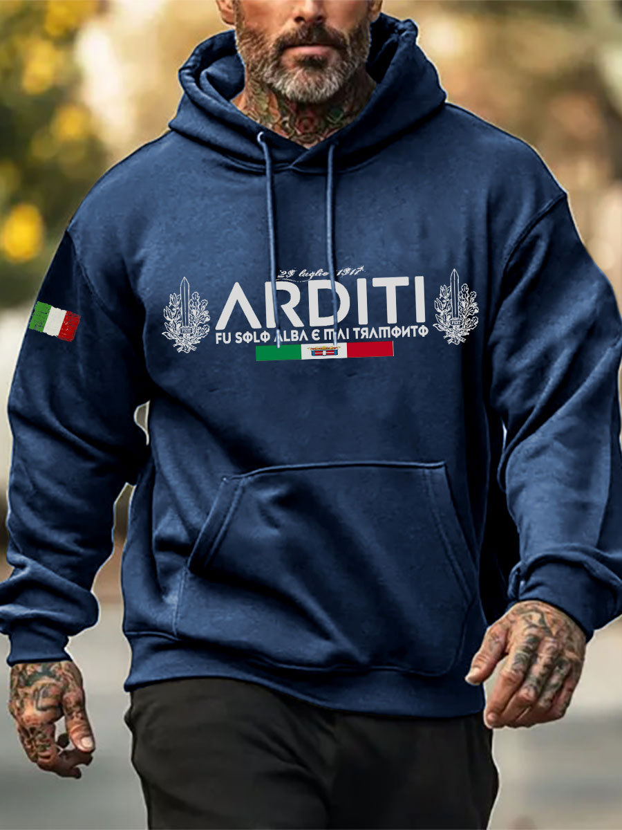 Felpa con cappuccio Arditi uomo