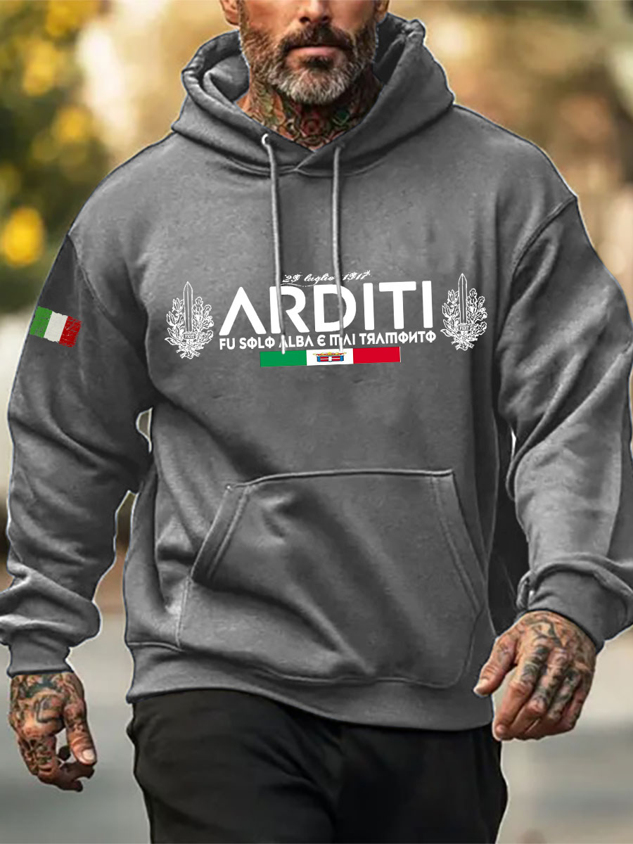 Felpa con cappuccio Arditi uomo