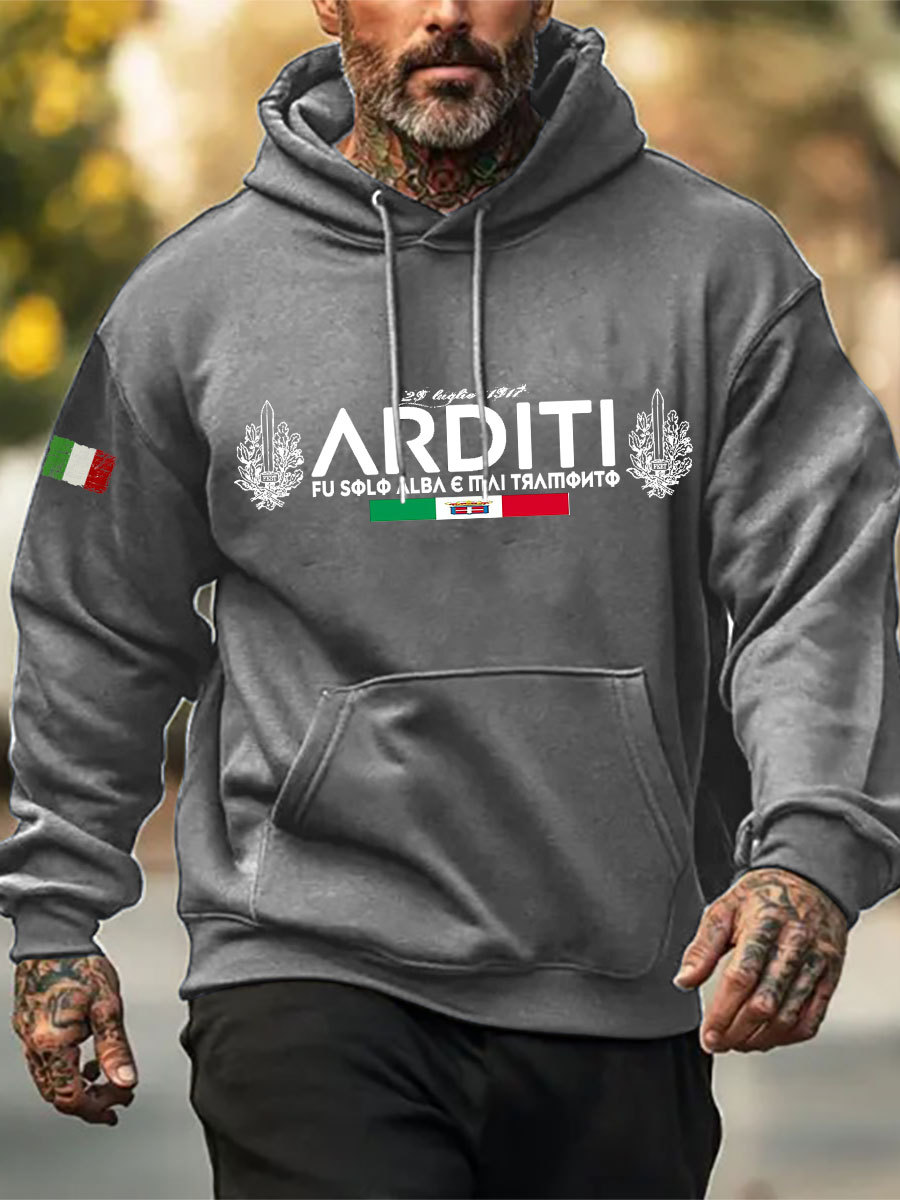 Felpa con cappuccio Arditi uomo