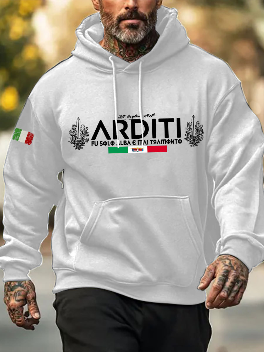 Felpa con cappuccio Arditi uomo