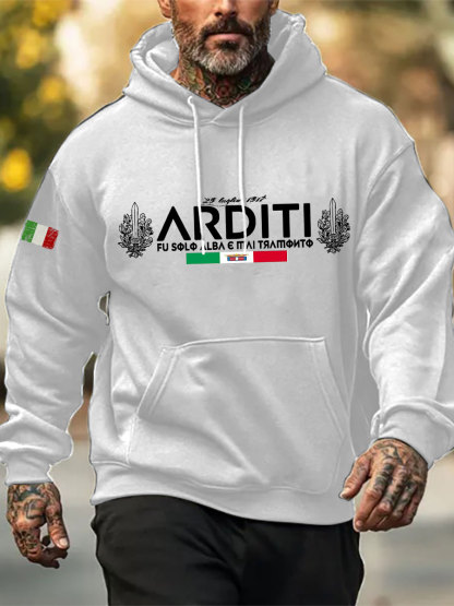 Felpa con cappuccio Arditi uomo