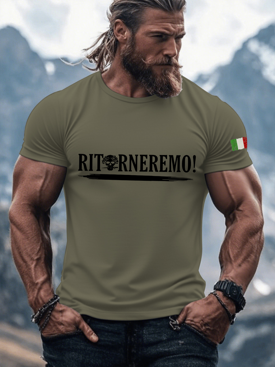 T-shirt uomo RITORNEREMO
