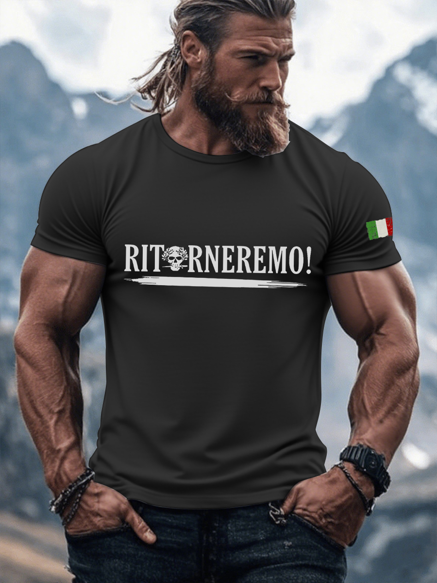 T-shirt uomo RITORNEREMO