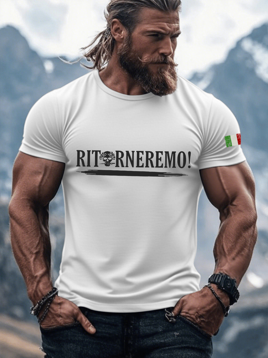 T-shirt uomo RITORNEREMO