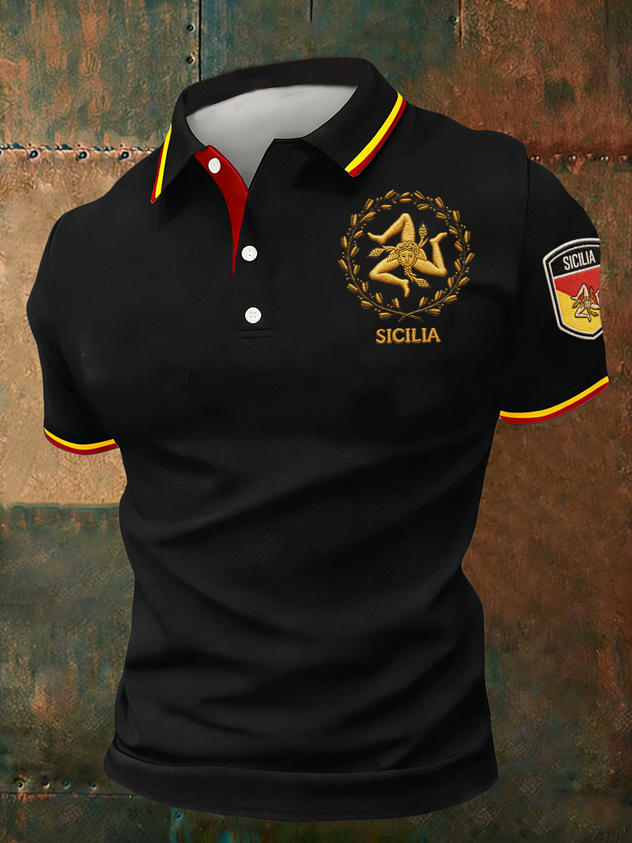 Camicia Sicilia Trinacria da uomo