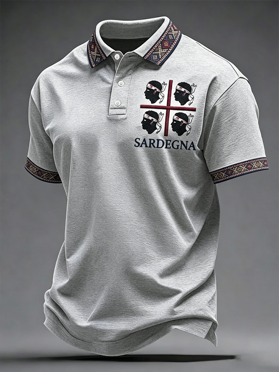 Camicia da uomo Sardegna I Quattro Mori
