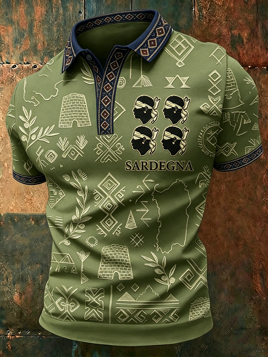 Camicia da uomo Sardegna Quattro Mori
