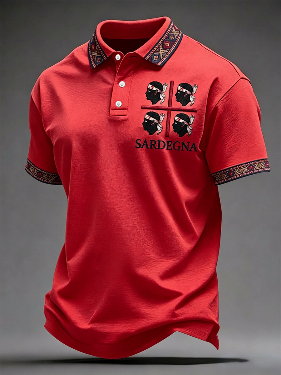 Camicia da uomo Sardegna I Quattro Mori