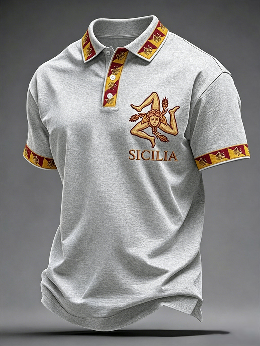 Camicia Sicilia Trinacria da uomo