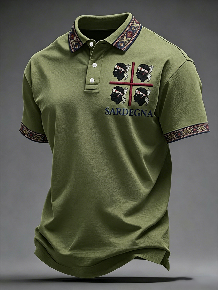Camicia da uomo Sardegna I Quattro Mori