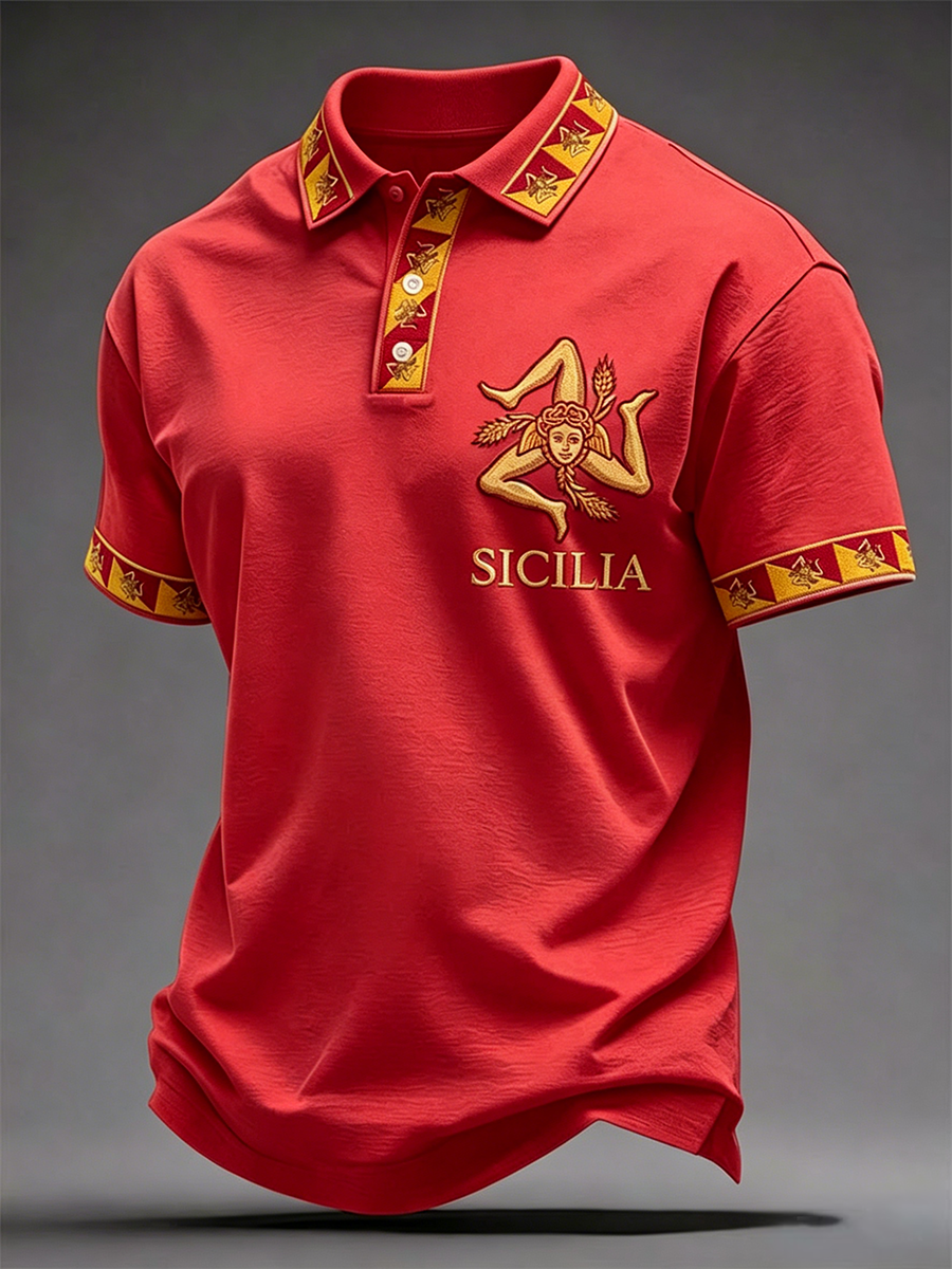Camicia Sicilia Trinacria da uomo