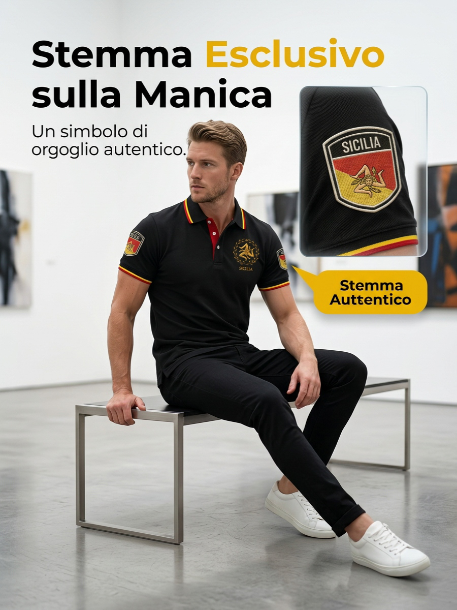 Camicia Sicilia Trinacria da uomo