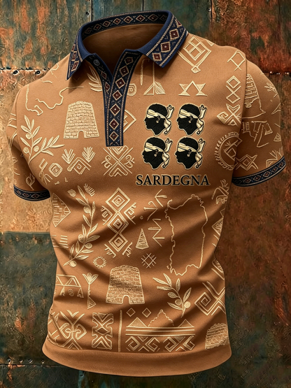 Camicia da uomo Sardegna Quattro Mori
