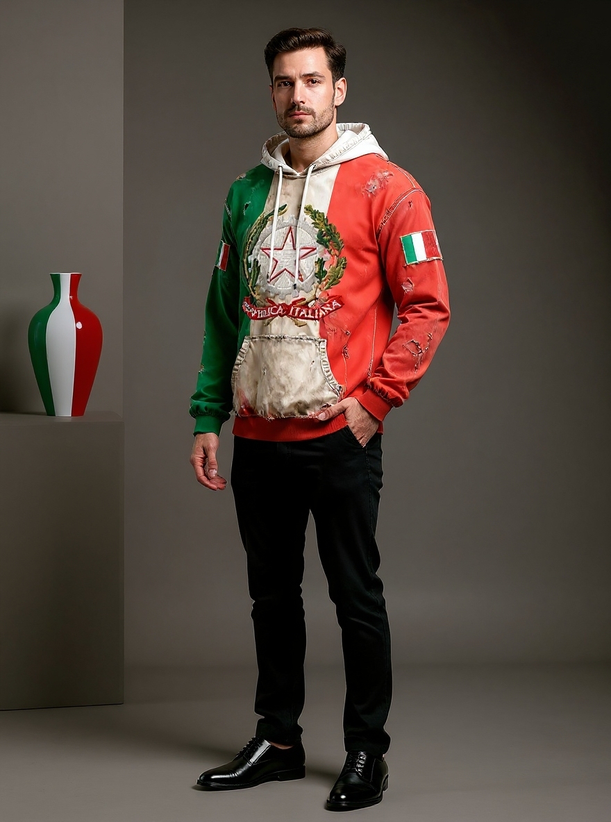 Felpe patriottiche italiane uomo