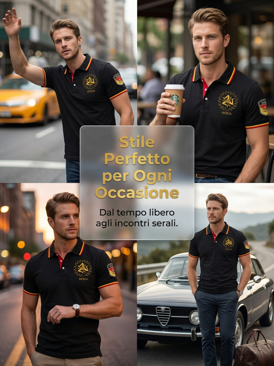 Camicia Sicilia Trinacria da uomo